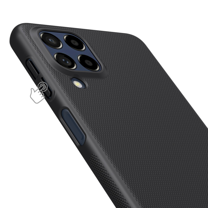 Nillkin Super Frosted Shield Pro patvarus dėklo dangtelis, skirtas Samsung Galaxy M53 5G juodas