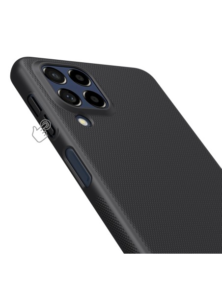 Nillkin Super Frosted Shield Pro patvarus dėklo dangtelis, skirtas Samsung Galaxy M53 5G juodas