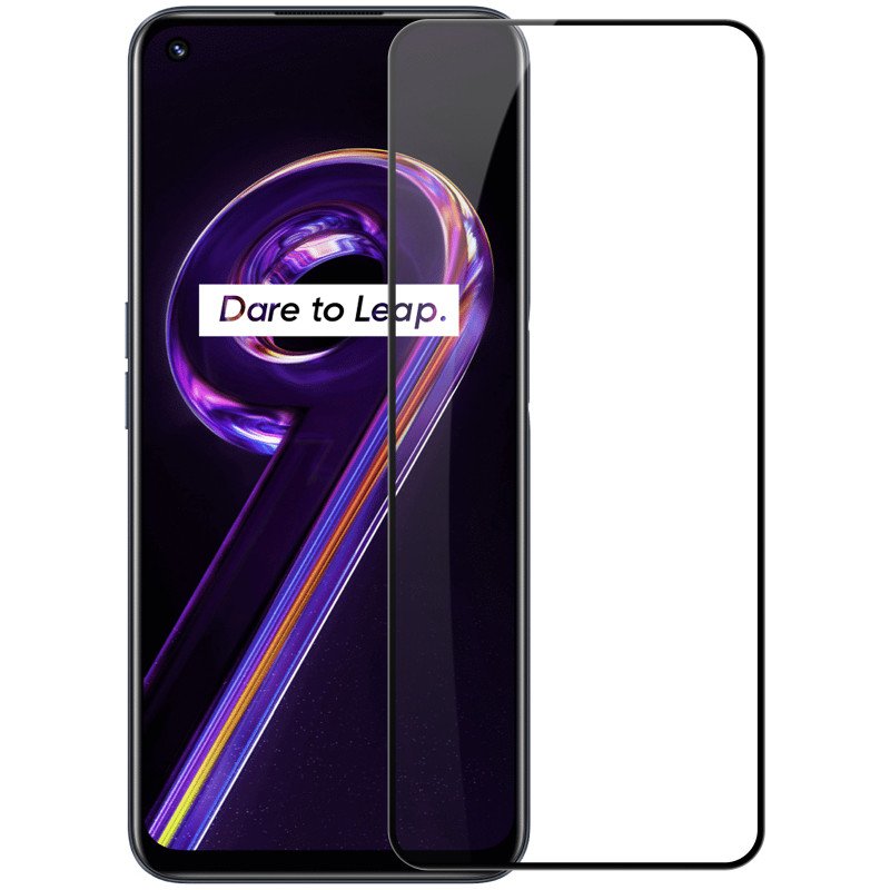 Nillkin CP+PRO itin plonas viso ekrano grūdintas stiklas su 0,2 mm rėmeliu 9H Realme 9 Pro juodas
