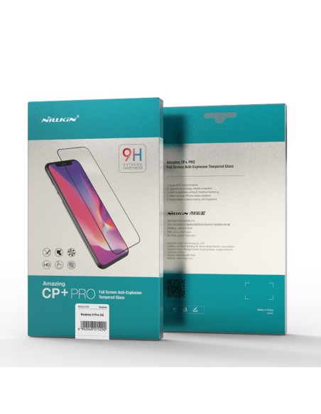Nillkin CP+PRO itin plonas viso ekrano grūdintas stiklas su 0,2 mm rėmeliu 9H Realme 9 Pro juodas Nillkin CP+PRO itin plonas viso ekrano grūdintas stiklas su 0,2 mm rėmeliu 9H Realme 9 Pro juodas
