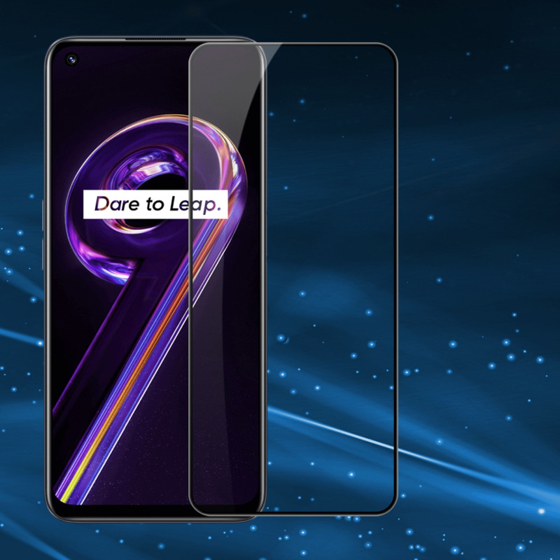 Nillkin CP+PRO itin plonas viso ekrano grūdintas stiklas su 0,2 mm rėmeliu 9H Realme 9 Pro juodas
