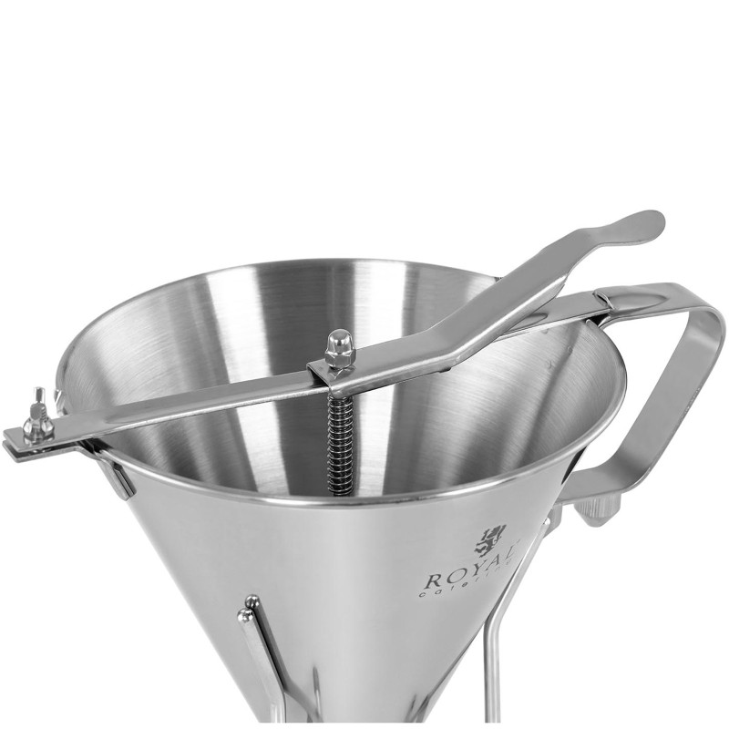 Grietinėlės padažo dozavimo pistoletas ant nerūdijančio plieno stovo + 3 purkštukai 1,8 l