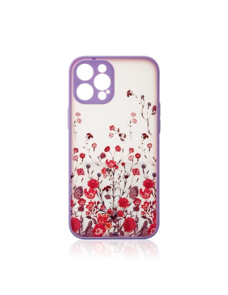 Design Case iPhone 13 Pro Max dėklas, purpurinis gėlėtas dangtelis Design Case iPhone 13 Pro Max dėklas, purpurinis gėlėtas dangtelis