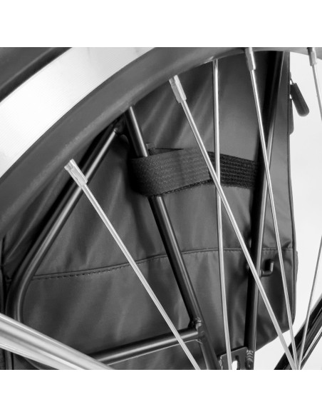 Dviračio krepšys bagažinei dviračio kuprinei su rėmu 2in1 30l juoda