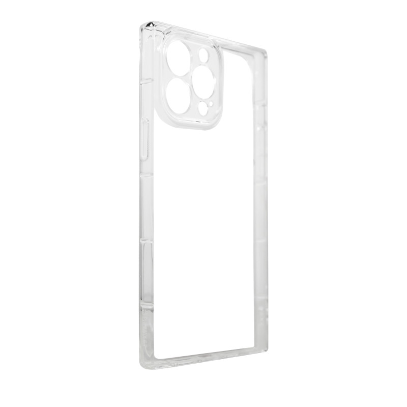 Square Clear Case dėklas, skirtas iPhone 13 Pro, skaidrus gelio dangtelis
