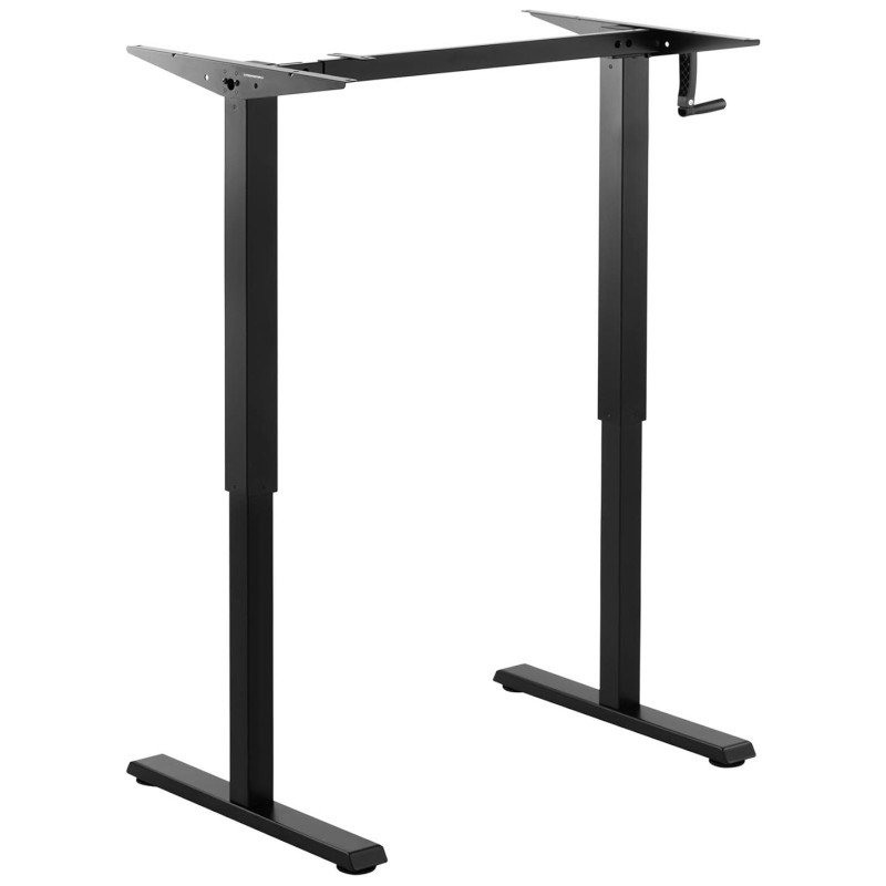 Rėmas stalo rėmas rankiniu būdu reguliuojamas švaistikliu, aukštis 73-124 cm, maks. 70 kg JUODA