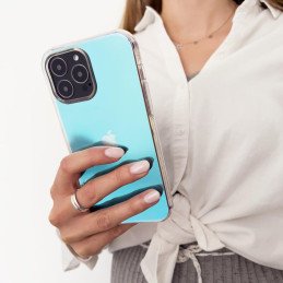 Aurora Case dėklas skirtas iPhone 12, gelinis neoninis mėlynas dangtelis
