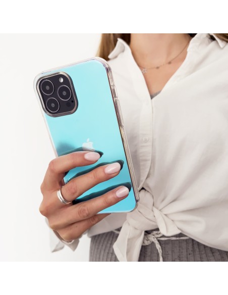 Aurora Case dėklas, skirtas Samsung Galaxy A13 5G vaivorykštinis gelio dangtelis, mėlynas