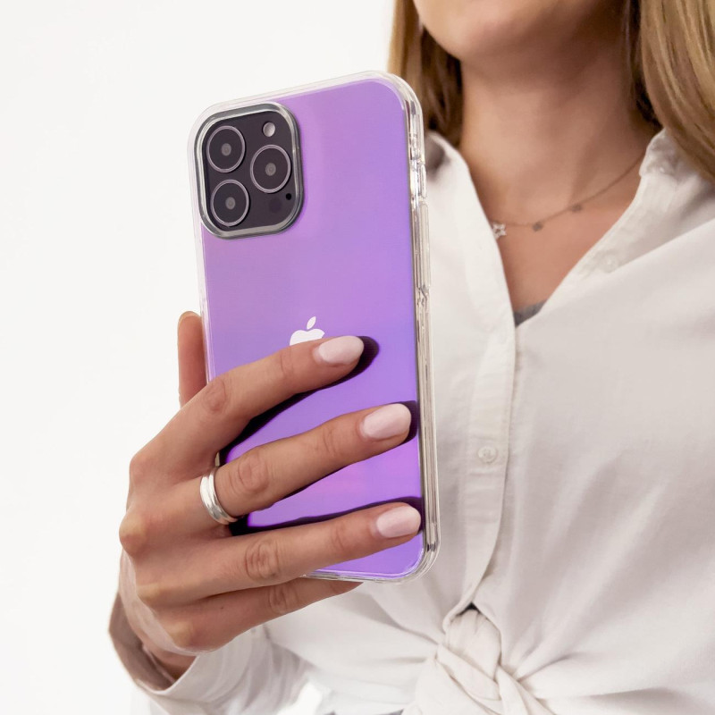 „Aurora Case“ dėklas skirtas „Xiaomi Redmi Note 11“ neoniniam gelio violetiniam dangčiui