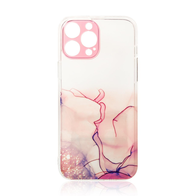Marble Case dėklas skirtas iPhone 12 Pro Max, rožinis marmurinis gelio dangtelis Marble Case dėklas skirtas iPhone 12 Pro Max, rožinis marmurinis gelio dangtelis