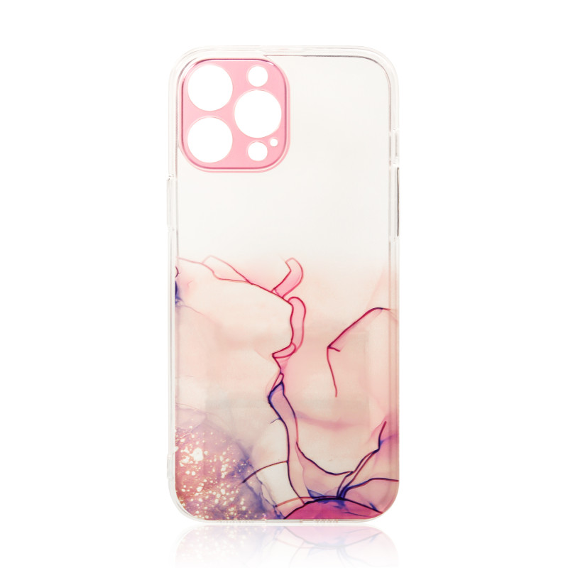 Marble Case dėklas skirtas iPhone 13 Pro Max, rožinis marmurinis gelio dangtelis Marble Case dėklas skirtas iPhone 13 Pro Max, rožinis marmurinis gelio dangtelis