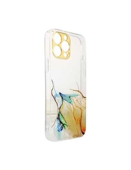 Marble Case dėklas Xiaomi Redmi Note 11, gelinis dangtelis, marmurinis oranžinis