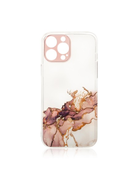 Marmurinis dėklas, skirtas Xiaomi Redmi Note 11, gelinis dangtelis, marmuro ruda