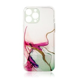 Marble Case dėklas iPhone 12, gelio dangtelis, mėtų marmuras