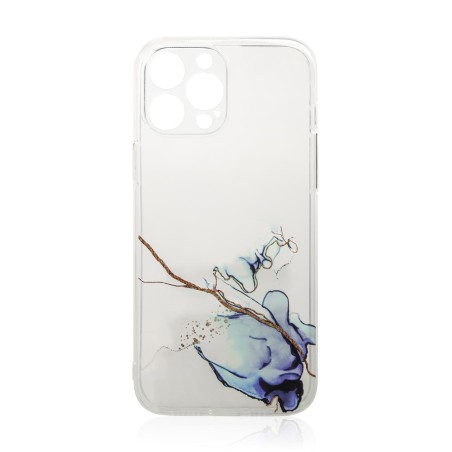 Marble Case dėklas, skirtas Samsung Galaxy A12 5G gelio dangtelis marmurinis mėlynas