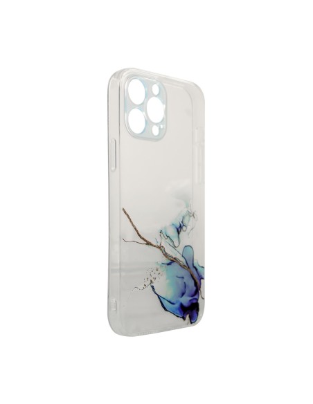 Marble Case dėklas, skirtas Xiaomi Redmi Note 11, gelinis dangtelis, marmurinis mėlynas