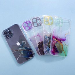 Marble Case dėklas, skirtas Xiaomi Redmi Note 11, gelinis dangtelis, marmurinis mėlynas