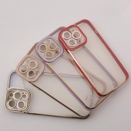 Madingas dėklas, skirtas Xiaomi Redmi Note 11 Pro Gel Cover su auksiniu juodu rėmeliu