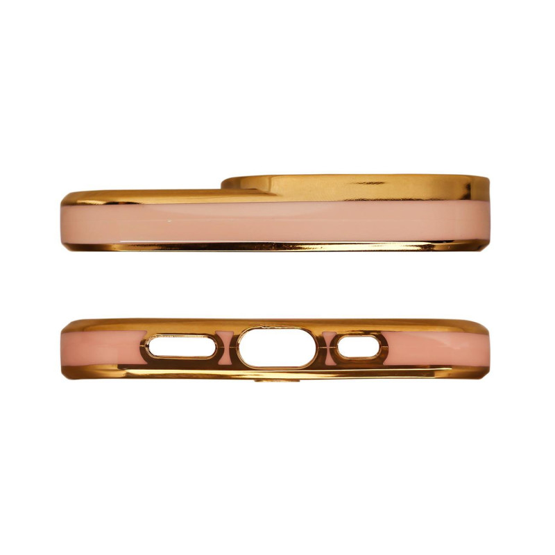 Madingas dėklas, skirtas Xiaomi Redmi Note 11 Pro Gel Cover with Gold Frame Gold