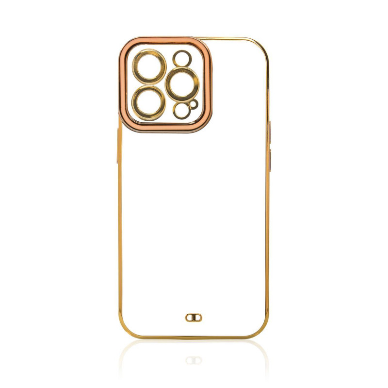 Madingas dėklas, skirtas Xiaomi Redmi Note 11 Pro Gel Cover with Gold Frame Gold