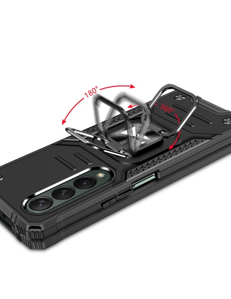 Wozinsky Ring Armor Dėklas, skirtas Samsung Galaxy Z Fold 4 Armored Cover Magnetinis žiedo laikiklis Rose Gold Wozinsky Ring Armor Dėklas, skirtas Samsung Galaxy Z Fold 4 Armored Cover Magnetinis žiedo laikiklis Rose Gold
