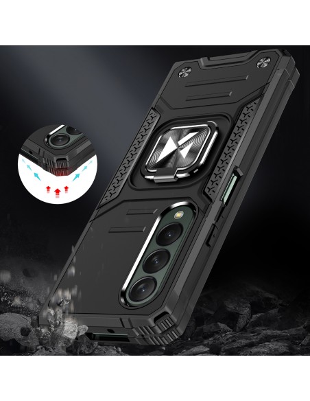 Wozinsky Ring Armor Dėklas, skirtas Samsung Galaxy Z Fold 4 Armored Cover Magnetinis žiedo laikiklis Rose Gold Wozinsky Ring Armor Dėklas, skirtas Samsung Galaxy Z Fold 4 Armored Cover Magnetinis žiedo laikiklis Rose Gold