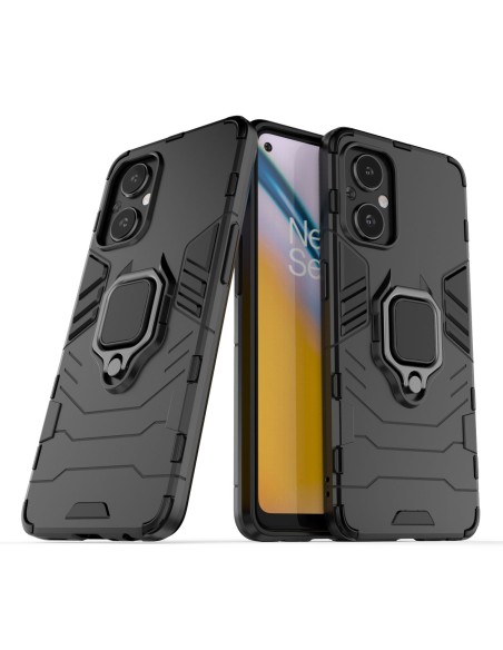 Ring Armor Armored Hybrid Case Cover + Magnetinis laikiklis OnePlus Nord N20 5G Black