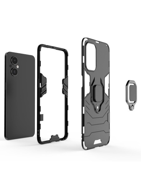 Ring Armor Armored Hybrid Case Cover + Magnetinis laikiklis OnePlus Nord N20 5G Black