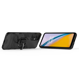 Ring Armor Armored Hybrid Case Cover + Magnetinis laikiklis OnePlus Nord N20 5G Black