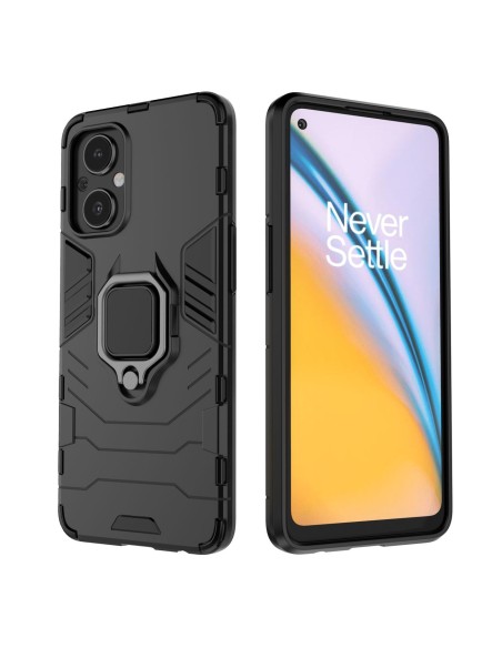 Ring Armor Armored Hybrid Case Cover + Magnetinis laikiklis OnePlus Nord N20 5G Black