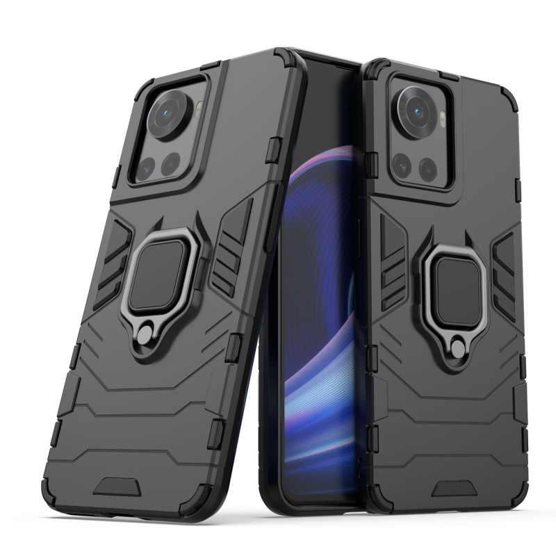 Ring Armor šarvuotas hibridinis korpuso dangtelis + magnetinis laikiklis OnePlus Ace juodas