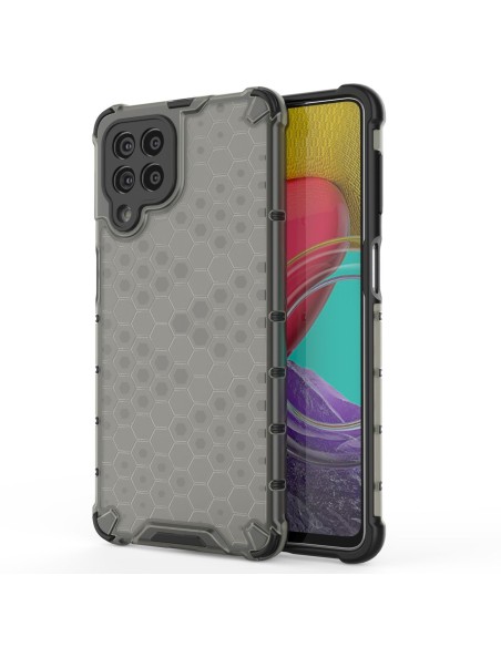 Korinis šarvuotas dėklas su gelio rėmeliu, skirtas Samsung Galaxy M53 5G juodas