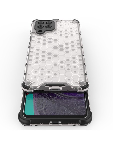 Korinis šarvuotas dėklas su gelio rėmeliu, skirtas Samsung Galaxy M53 5G juodas