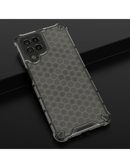 Korinis šarvuotas dėklas su gelio rėmeliu, skirtas Samsung Galaxy M53 5G juodas