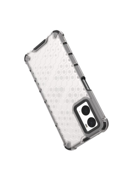 Korinis šarvuotas dėklas su gelio rėmeliu Oppo A76 / Oppo A36 / Realme 9i juodas Korinis šarvuotas dėklas su gelio rėmeliu Oppo A76 / Oppo A36 / Realme 9i juodas