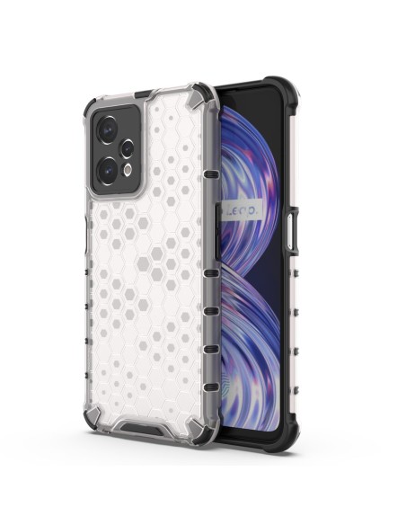Korinis dėklas, šarvuotas dangtelis su gelio rėmeliu, skirtas Realme 9 Pro, skaidrus Korinis dėklas, šarvuotas dangtelis su gelio rėmeliu, skirtas Realme 9 Pro, skaidrus