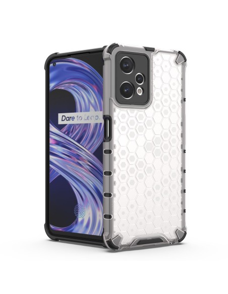Korinis dėklas, šarvuotas dangtelis su gelio rėmeliu, skirtas Realme 9 Pro, skaidrus Korinis dėklas, šarvuotas dangtelis su gelio rėmeliu, skirtas Realme 9 Pro, skaidrus
