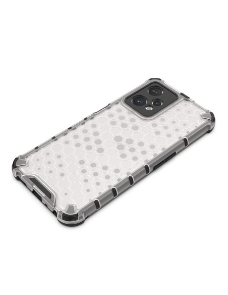 Korinis dėklas, šarvuotas dangtelis su gelio rėmeliu, skirtas Realme 9 Pro, skaidrus Korinis dėklas, šarvuotas dangtelis su gelio rėmeliu, skirtas Realme 9 Pro, skaidrus