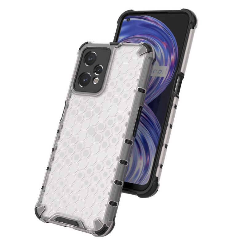 Korinis dėklas, šarvuotas dangtelis su gelio rėmeliu, skirtas Realme 9 Pro, skaidrus