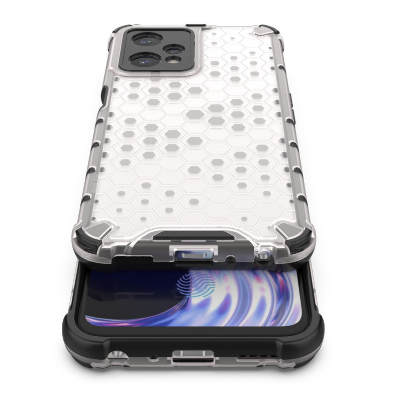 Korinis dėklas, šarvuotas dangtelis su gelio rėmeliu, skirtas Realme 9 Pro, skaidrus