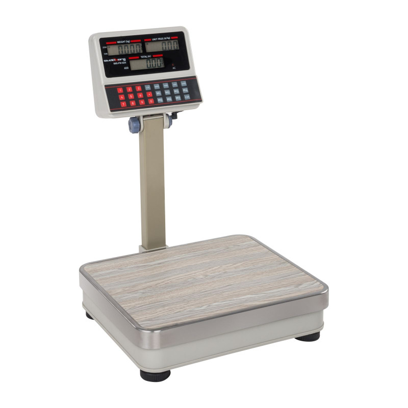 Platforminės parduotuvės svarstyklės SBS-PW-60 LCD iki 60kg