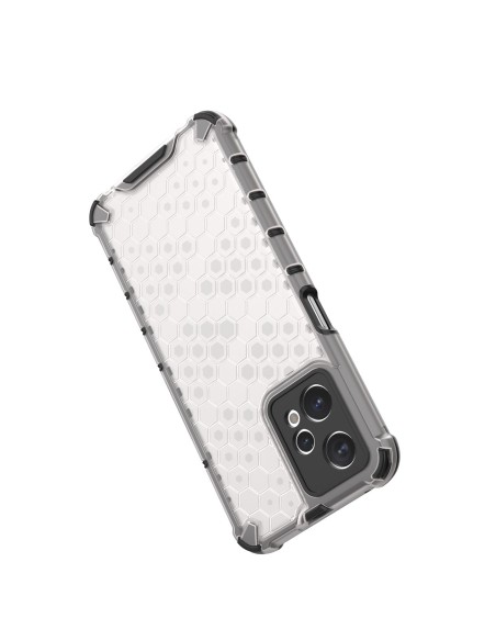 Korinis dėklas, šarvuotas dangtelis su gelio rėmeliu, skirtas Realme 9 Pro, skaidrus Korinis dėklas, šarvuotas dangtelis su gelio rėmeliu, skirtas Realme 9 Pro, skaidrus
