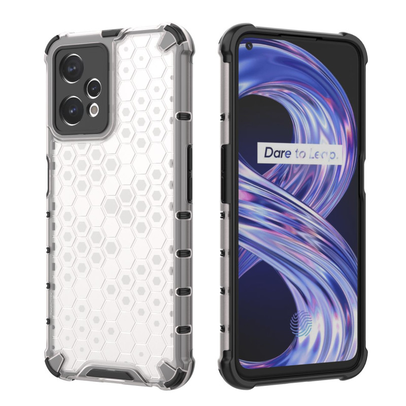 Korinis dėklas, šarvuotas dangtelis su gelio rėmeliu, skirtas Realme 9 Pro, skaidrus