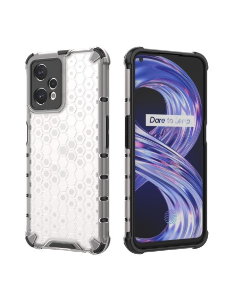 Korinis dėklas, šarvuotas dangtelis su gelio rėmeliu, skirtas Realme 9 Pro, skaidrus Korinis dėklas, šarvuotas dangtelis su gelio rėmeliu, skirtas Realme 9 Pro, skaidrus