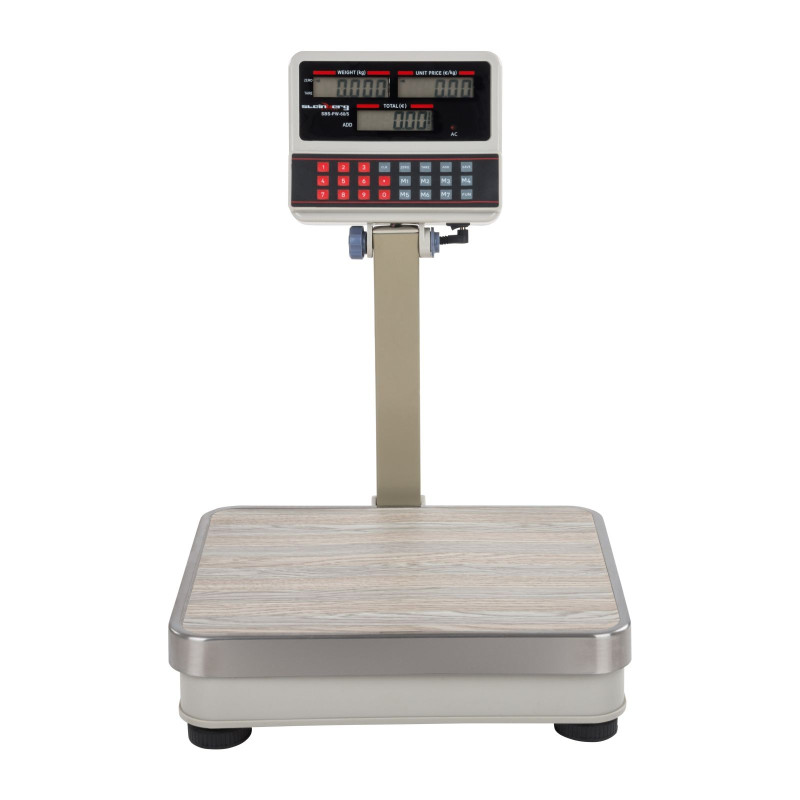 Platforminės parduotuvės svarstyklės SBS-PW-60 LCD iki 60kg