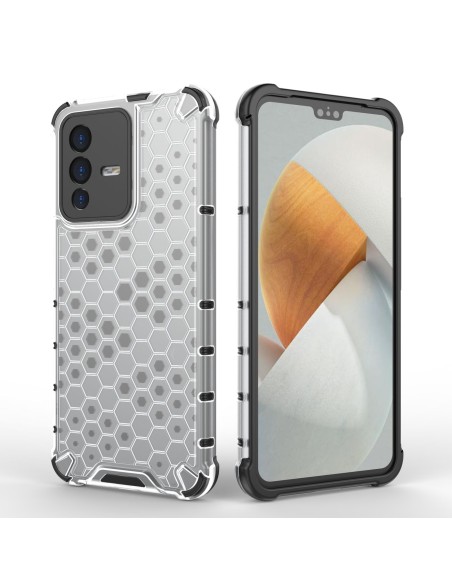 Korinis šarvuotas dėklas su gelio rėmeliu Vivo V23 5G juodas Korinis šarvuotas dėklas su gelio rėmeliu Vivo V23 5G juodas