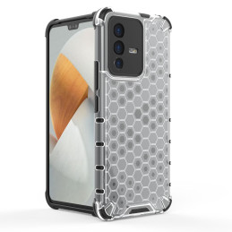 Korinis šarvuotas dėklas su gelio rėmeliu Vivo V23 5G juodas