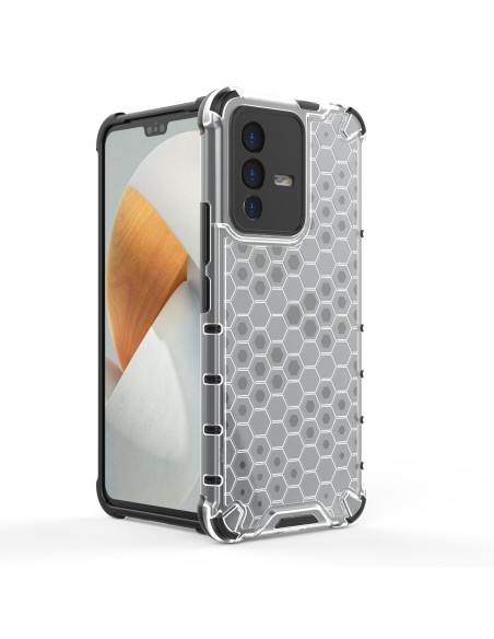 Korinis šarvuotas dėklas su gelio rėmeliu Vivo V23 5G juodas Korinis šarvuotas dėklas su gelio rėmeliu Vivo V23 5G juodas