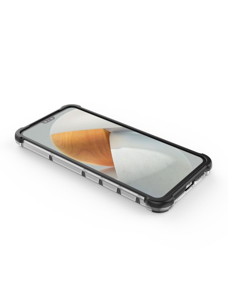 Korinis šarvuotas dėklas su gelio rėmeliu Vivo V23 5G juodas Korinis šarvuotas dėklas su gelio rėmeliu Vivo V23 5G juodas