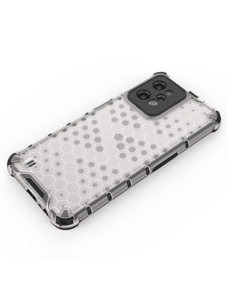 Korinis dėklas, šarvuotas dangtelis su geliniu rėmeliu, skirtas Realme C31, skaidrus